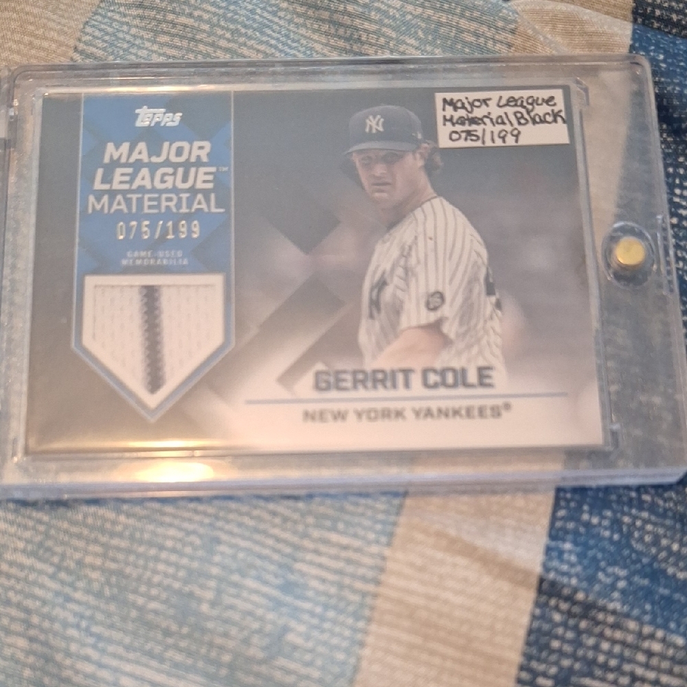 Topps Major League Material Card - Gerrit Cole
